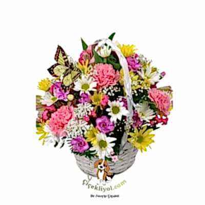 Sepette Rengarenk Kır Çiçekleri