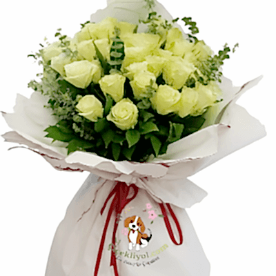 41 Beyaz Gül Buketi 