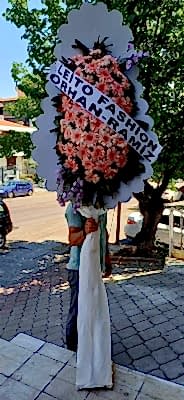 Tek Kat Çelenk Pembe renk 