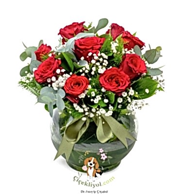 Fanusta Gül Aranjmanı