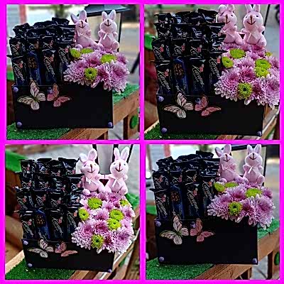 Kutuda Çikolata Peluş Ayıcık Aranjman 