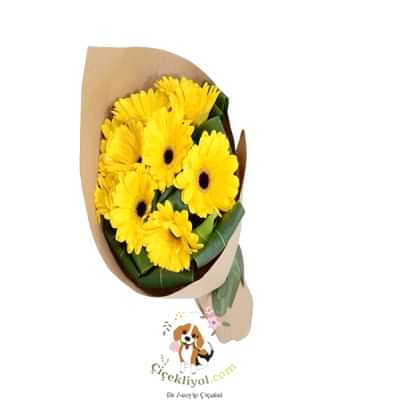 Sarı Gerbera Buketi